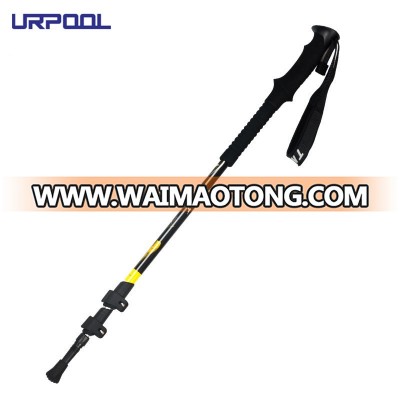 URPOOL Carbon Fiber Quick Lock Trekking Poles Aluminum walking stick UR12002