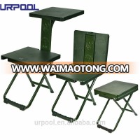 2016 portable folding chair military camp stool multifunction stool chair for soliders outdoor