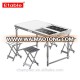 Portable Folding Solar Power Table Folding Table and Chairs Camping Use US SUNPOWER Solar Panel